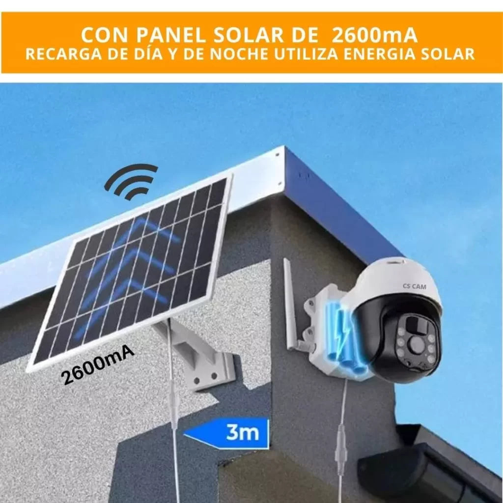 Camara de Seguridad con Panel Solar